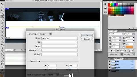 Slicing Web Graphics with Photoshop