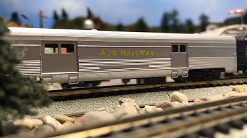AJS Model Railway N scale - Chessie chases train!  2/20/22
