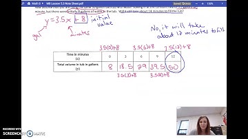 M8 Lesson 5.3 Linear Functions and Proportionality (2)