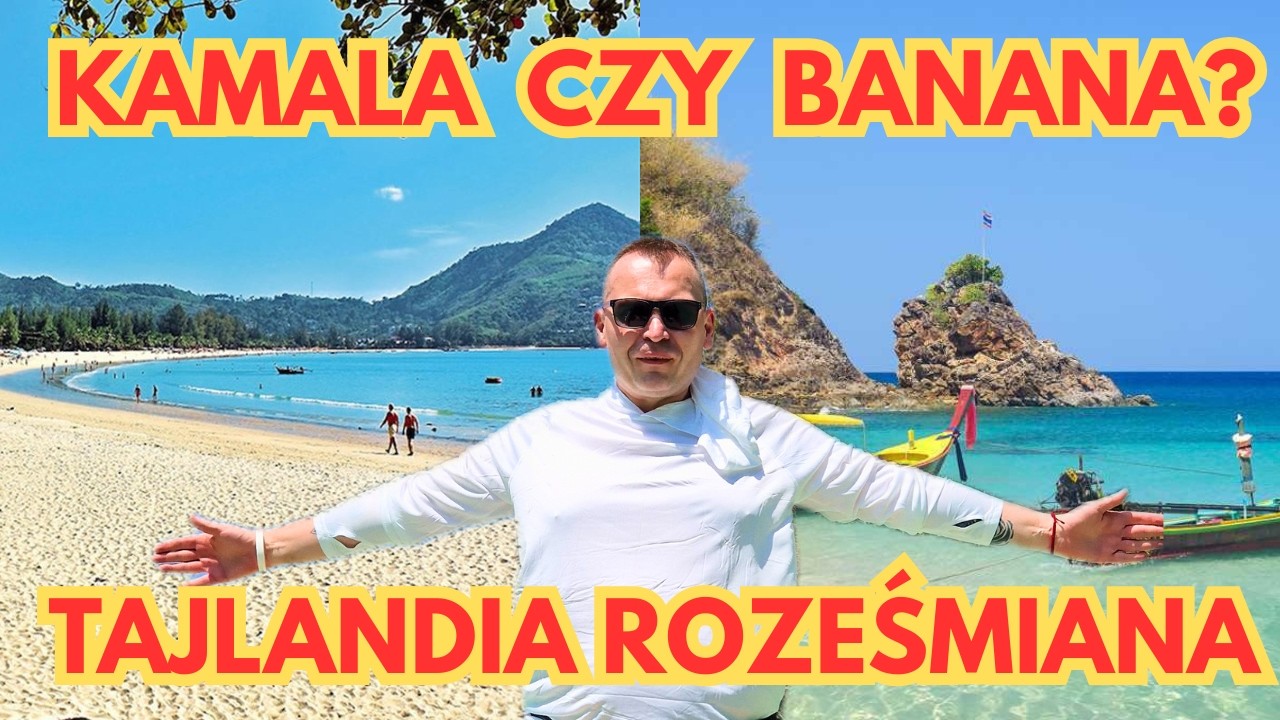 Popularne tajskie plaże Phuket. Jedna duża druga kameralna.