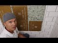 Installing Glass Mosaic Tile -- Grandpa Bath Episode 7