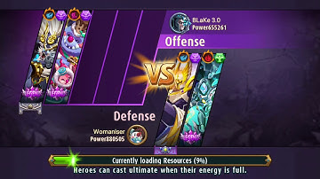 Magic rush Merger 811 - Arena vs Womaniser main account powergap