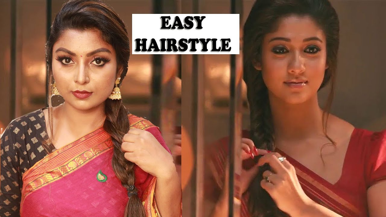 Nayanthara Inspired Hairstyle tutorial in Tamil | Raja Rani Movie | Rose  Tamil Beauty and Makeup - YouTube