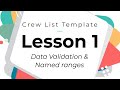 Crew list template  tutorial  lesson 1