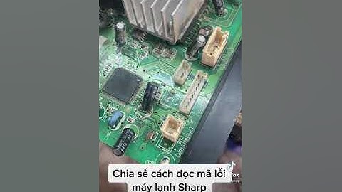 Chia sẻ cách đọc mã lỗi đèn dàn nóng máy lạnh sharp #maylanh #dienlanh #sharp#invecter #short