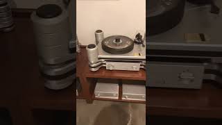 A crazy turntable from Nagra. Plus high end Acora granite speakers from Common Wave retailer in LA.