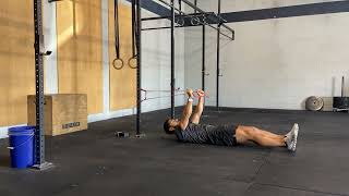 Reverse active straight leg raise