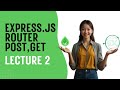 Express.JS || Router Get and post method and how to connect with Router ? || code Craze
