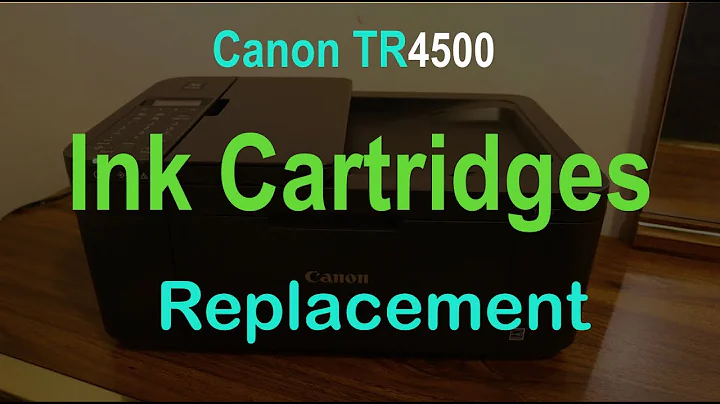Canon Pixma TR4500 Ink Cartridge Replacement & Review.