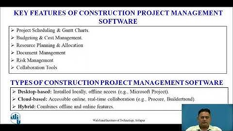 Software for Construction Project Management