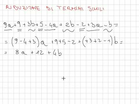 Riduzione di termini simili