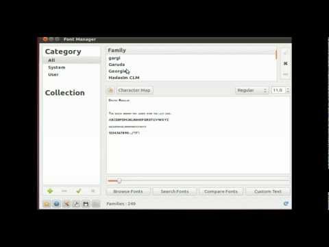How to install local fonts in Ubuntu Linux