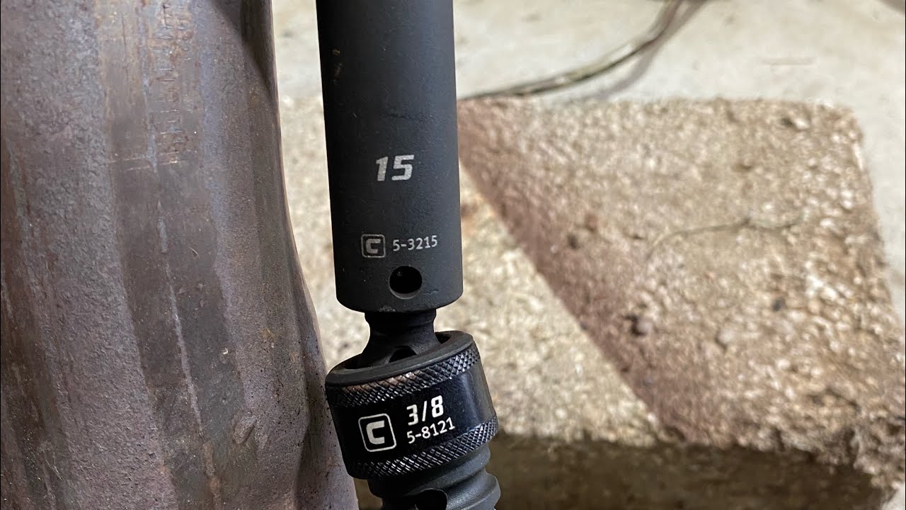 Capri Tools 3/8” Ultimate Impact Socket Set; breaking exhaust bolts free with ease…