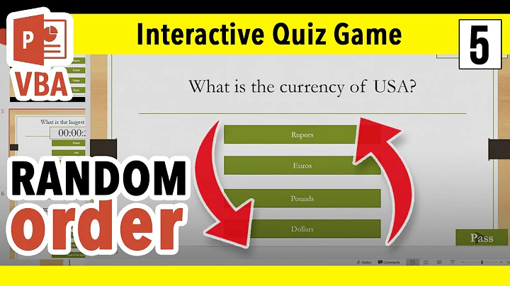 How to Randomly Shuffle Questions & Answer Order in PowerPoint Quiz Game [PPT VBA Tutorial]