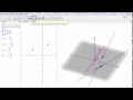 Tutorial GeoGebra Ecuación gral. del plano: un punto, dos vectores directores