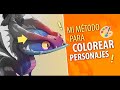 🎨 PASA TUS PERSONAJES A COLOR || PSD GRATIS + Paso a paso + Teoría del color