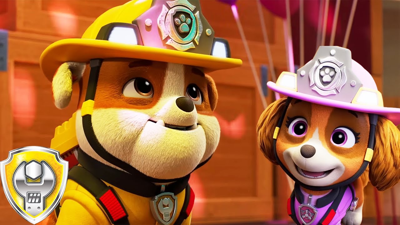 Rubble & Skye The Fire Squad! 🔥 | Rubble - Paw Patrol | Cartoons for Kids