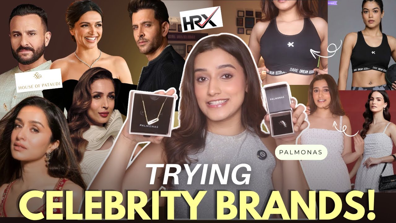 Testing *VIRAL* Celebrity OWNED Brands in India 🇮🇳 😳| Aashi Adani