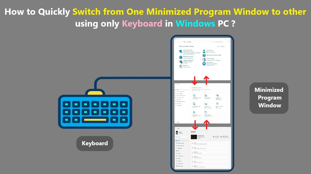 How to Quickly Switch from One Minimized Program Window to other using ...