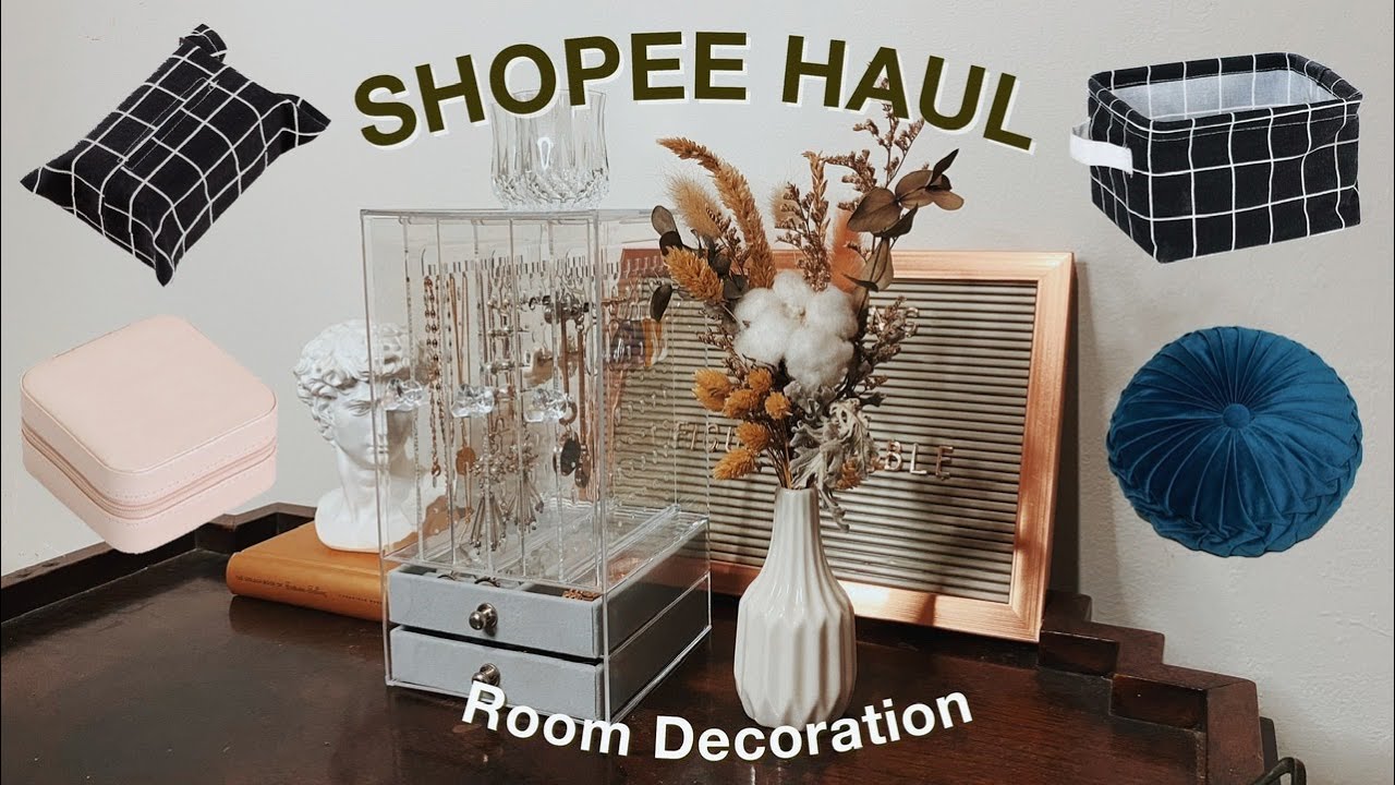  SHOPEE  HAUL  AESTHETIC ROOM  DECOR  100RIBUAN Organizer 