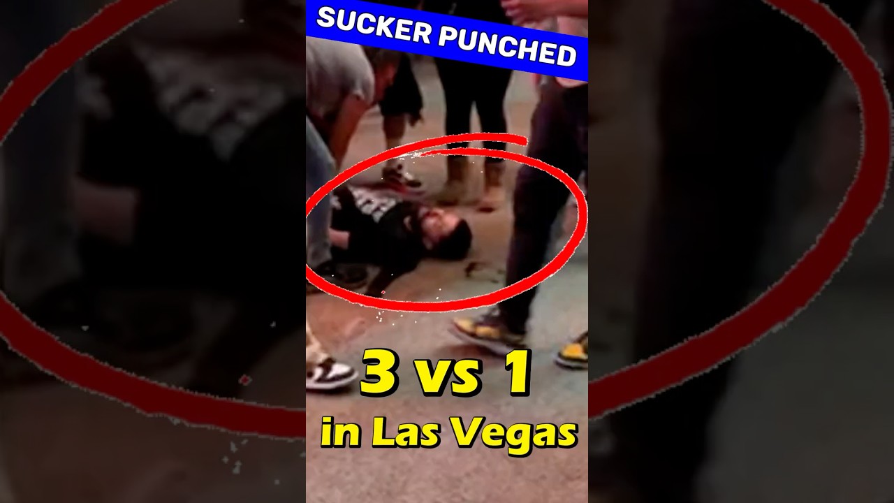 Knocked Out on Fremont Street Experience Downtown Las Vegas - 3 vs 1 Fight