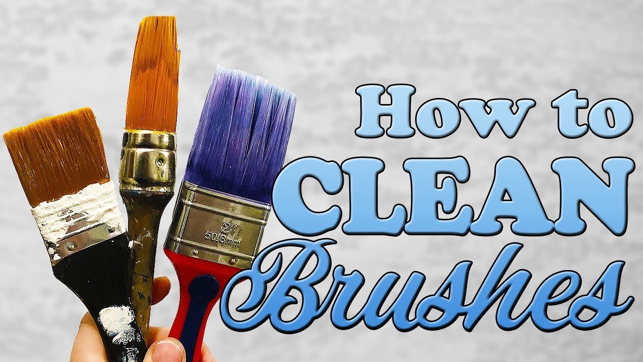 How to Clean Paint Brushes (DIY)