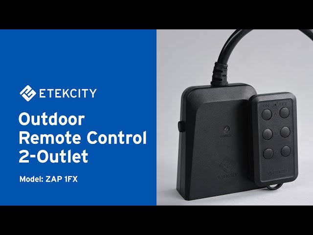 Etekcity  Zap Outdoor Remote Control 2-Outlet (ZAP 1FX) 