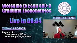 Econ 480 - Lecture 14: HC Covariance Estimation