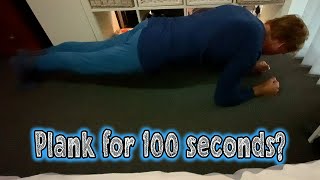 Guy Planks For 100 Seconds