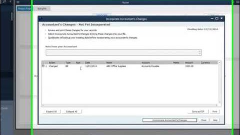 Importing Accountants Copy Changes in QuickBooks
