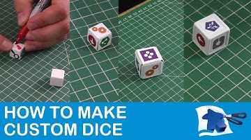 How to Make Dice - Dining Table Print and Play