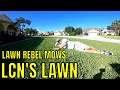 THE LAWN REBEL MOWS THE LAWN CARE NUT'S LAWN