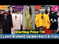 Export Branded Surplus Kurti & Tops | Womens Clothing | Surplus Clothes in Delhi | Winter Collection