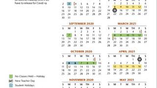 Commerce ISD Calendar Proposal 2020 2021