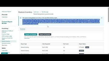 How to Download Restock Inventory Report in Amazon Seller Central | Quick & Easy Tutorial (2025)
