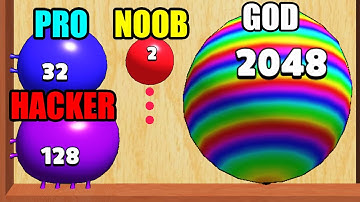 NOOB vs PRO vs HACKER vs GOD in Blob Merge 3d