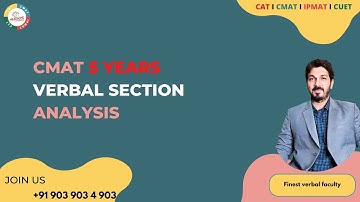 CMAT 5 Years Analysis of VERBAL Section.