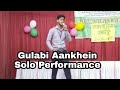 Gulabi aankhein retro mix live singing on foundation day of jaminikant bed college  dev banerjee 