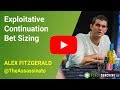 Exploitative Continuation Bet Sizing Featuring Alex "Assassinato" Fitzgerald