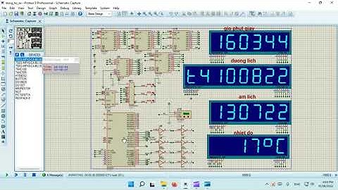 [8051] Lịch Âm Dương Sử Dụng IC DS1307 Và Hiển Thị Nhiệt Độ Cảm Biến DS18B20 | AT89C52