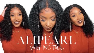 Curly Edges Lace Wig?| Natural Curly Wig ft. AliPearl Hair