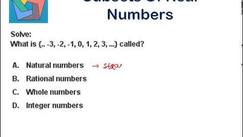 Subsets of Real Numbers