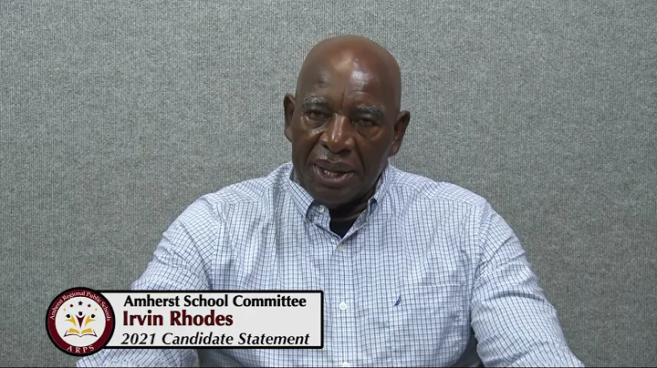 Amherst School Committee: Irvin Rhodes