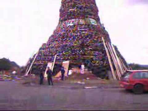 12th july bonfire in New Mossley