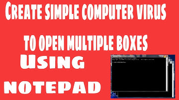 CREATE A SIMPLE COMPUTER VIRUS USING NOTEPAD || BATCH SCRIPT || BLACK CODE