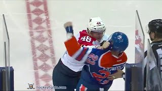 Logan Shaw vs Matt Hendricks Jan 10, 2016