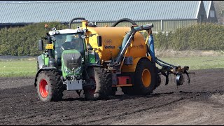 Fendt 828 Vario S4 Profiplus Met Veenhuis 14 Kuubs Tank Met Bemester