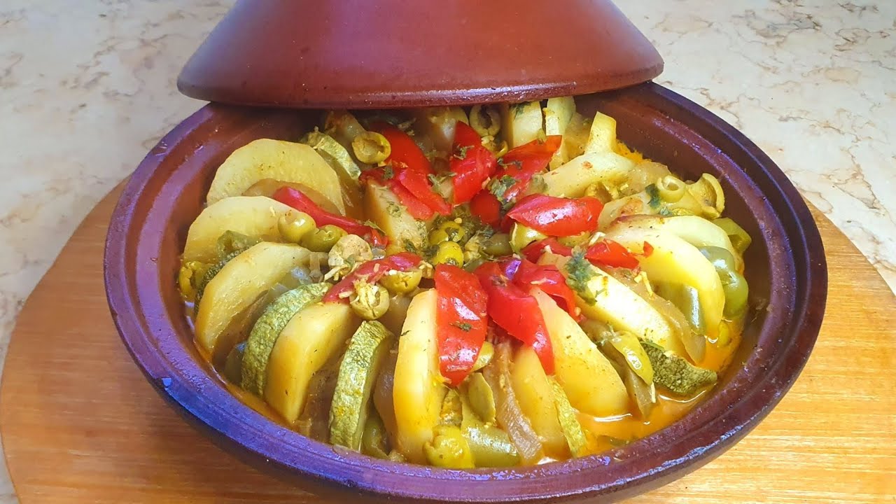 طاجين رمضاني صحي بالخضر  سهل وسريع التحضير 