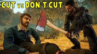 Lee Chop The Leg Of Bens Teacher Vs Dont Chop It -All Choices- The Walking Dead