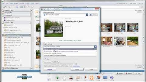 Picasa - Create Web Album